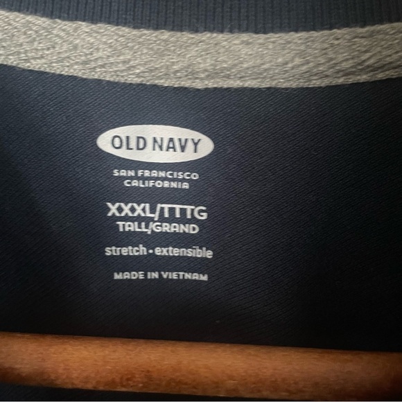 ☀️NWT OLD NAVY Men’s 3XLT Short Sleeve Built Flex Collared Polo Shirt Navy Blue - Picture 6 of 6